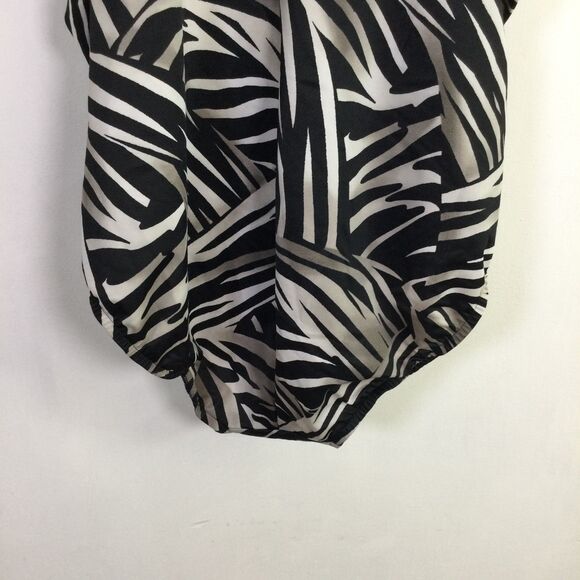 Miraclesuit Women Nora Safari Zebra One Piece Swimsuit Black/White Plus Size 20W - Picture 10 of 16